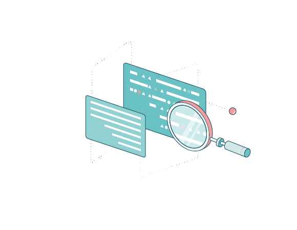 Audit d'équipe de développeurs WinDev, WebDev, WinDev Mobile, illustration isométrique