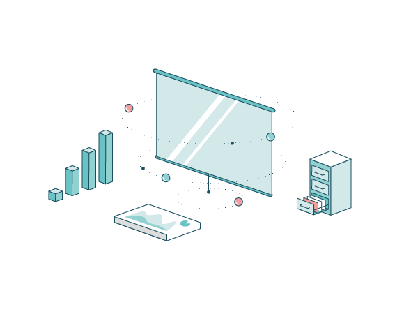 Coaching WinDev, WebDev, WinDev Mobile, illustration isométrique