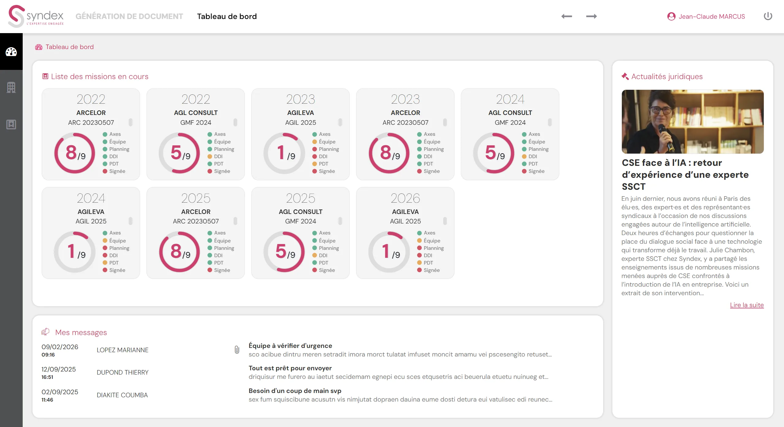 La page d'accueil du site catalogue Syndex après la refonte, dans la nouvelle interface React