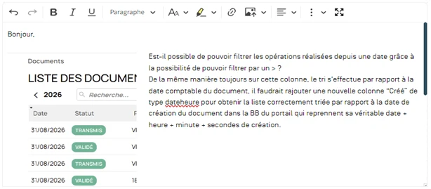 Éditeur WYSIWYG d'AGL Project Manager